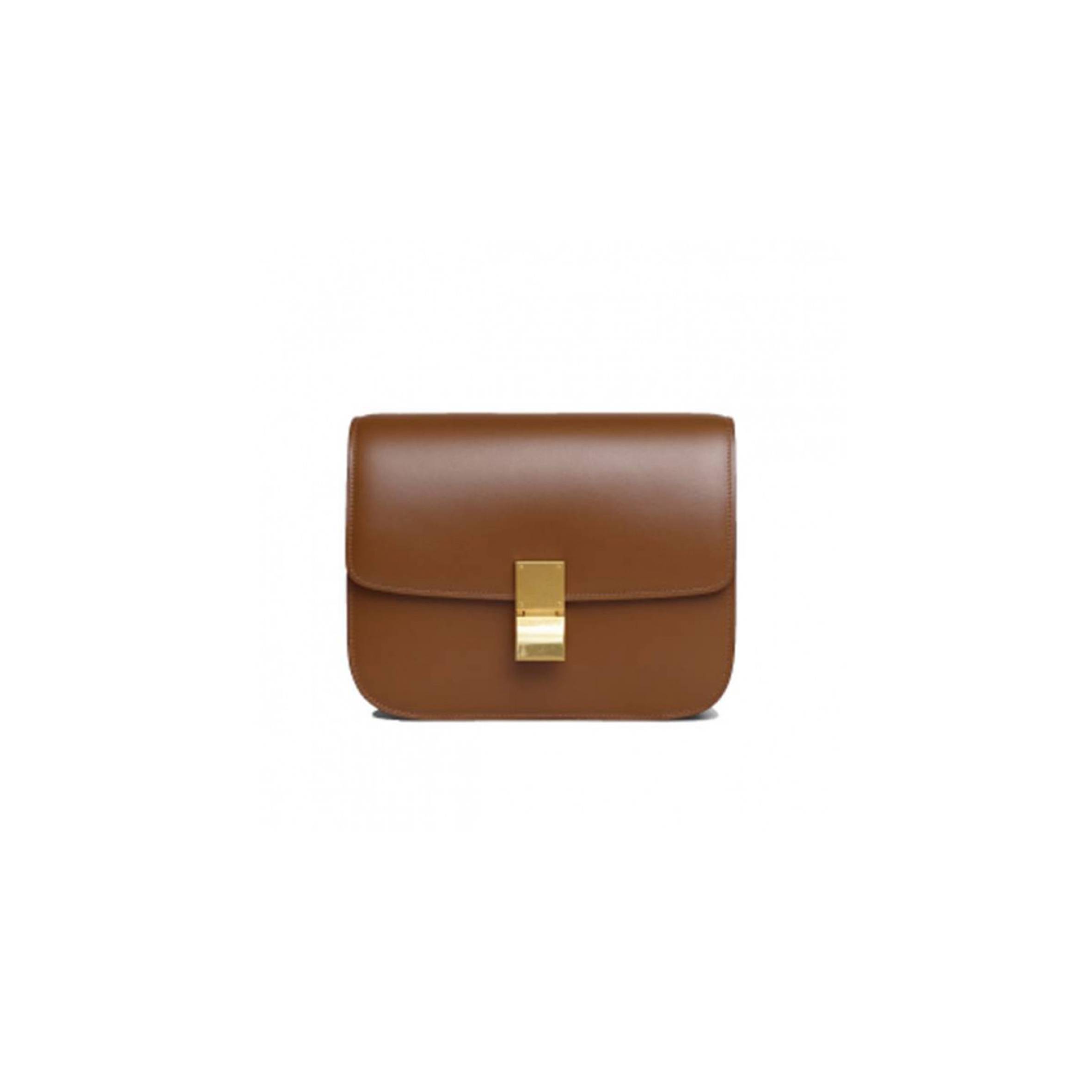 Ce**e borsa classic media in pelle di vitello box cammello 189173dls.04fg (24cm*18cm*7cm)